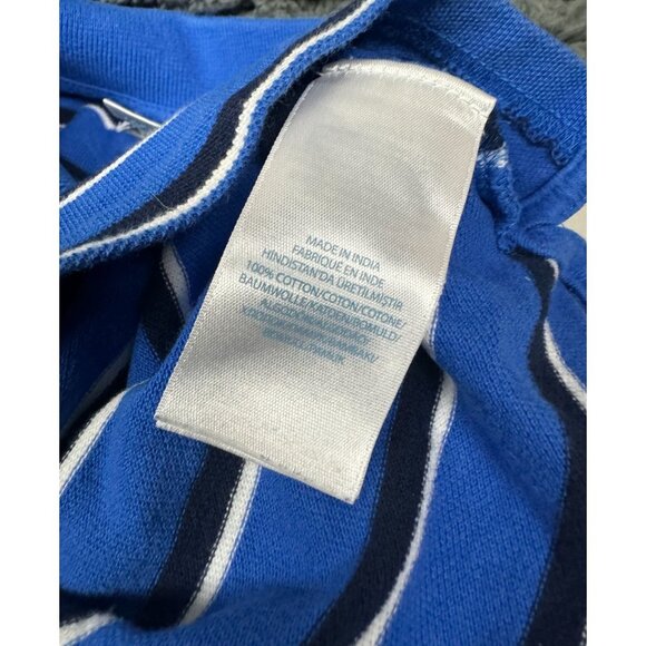 Ralph Lauren Baby Boys 18M Blue & White Striped Polo Shirt 100% Cotton - Picture 4 of 6